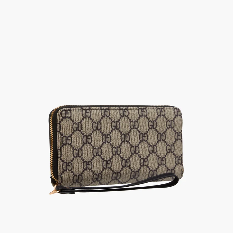 ساشا Printed Wallet with Zip Closure for Women
